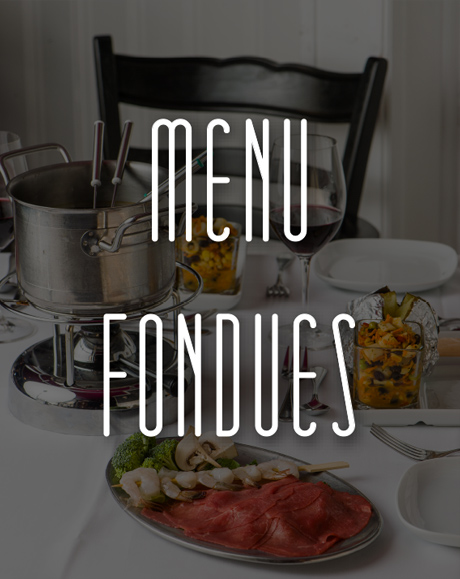 Menu fondues
